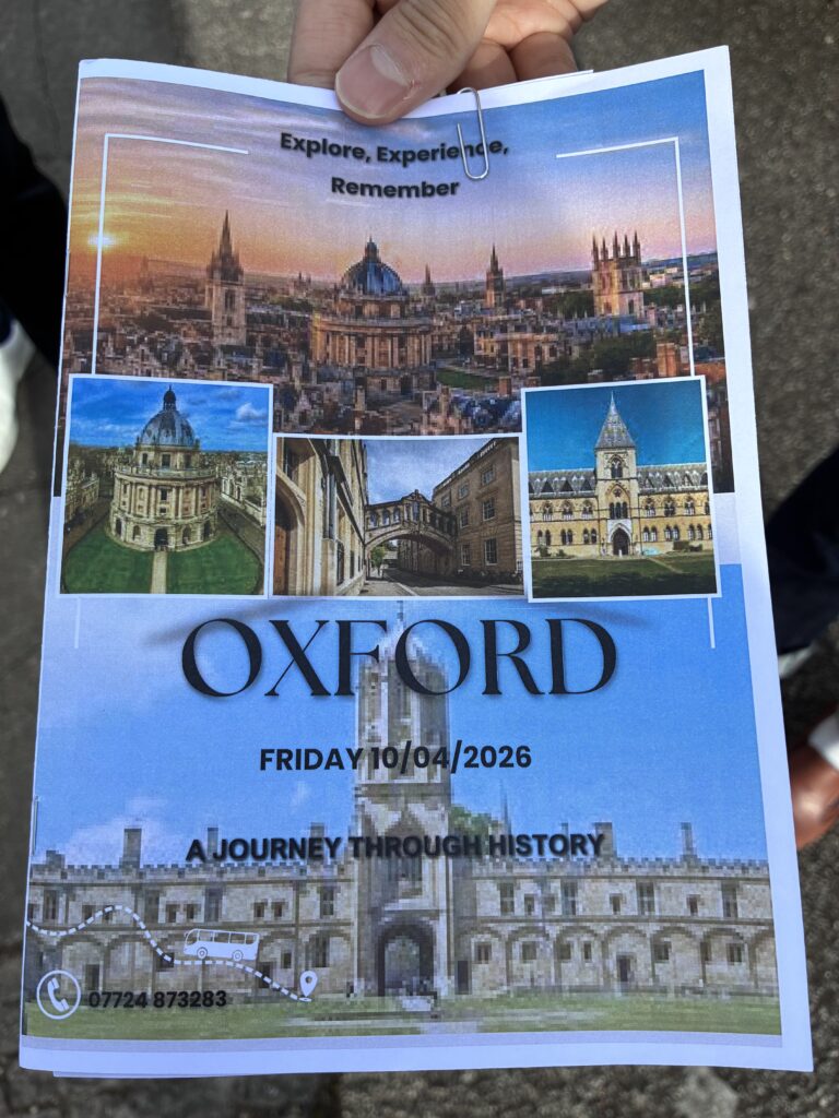 ロンドン近郊オックスフォードで行われた日帰り遠足
